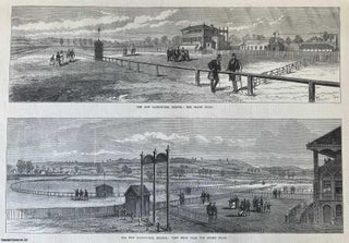 Item #416409 The New Racecourse, Bristol. An original print from the Illustrated London News,...