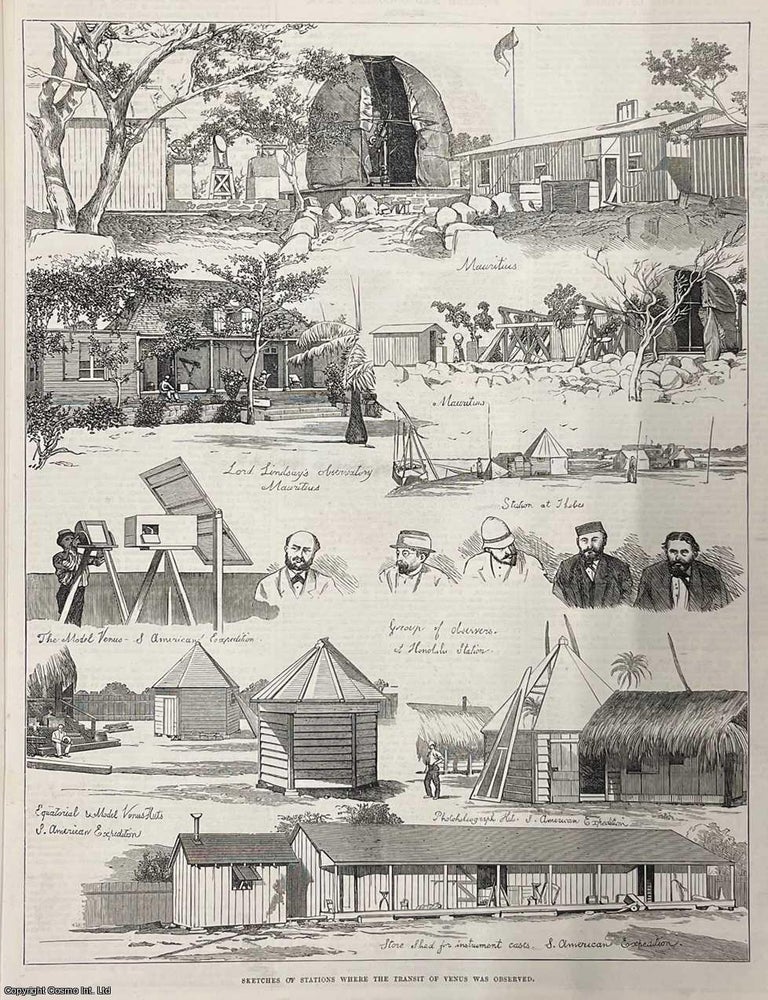 Item #416460 Transit of the Planet Venus, Astronomers' Observations; Stations where the Transit...