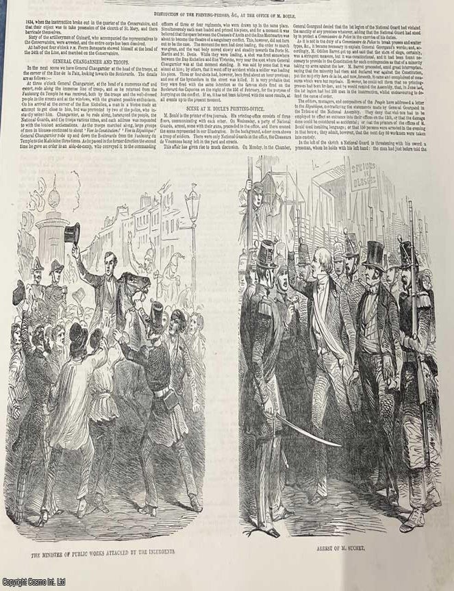 Item #416500 Insurrection in Paris, the June Days Uprising, 1849. A collection of original...