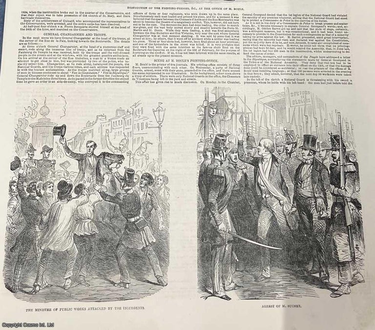 Item #416500 Insurrection in Paris, the June Days Uprising, 1849. A collection of original...