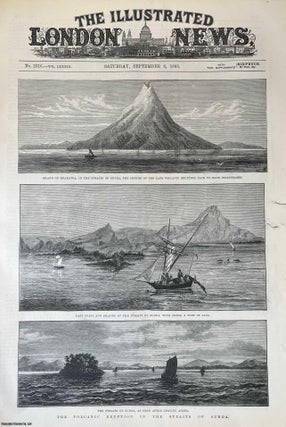 Volcanic Eruption in the Straits of Sunda, Krakatoa. A collection. VOLCANO.
