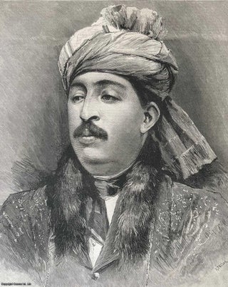 Item #416606 Portrait of Ayoub Khan. The exiled Afghan Prince, who escaped from detention in...
