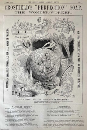 Item #416645 The Wonder Worker. Advertisement for Crosfield's Perfection Soap. An original...