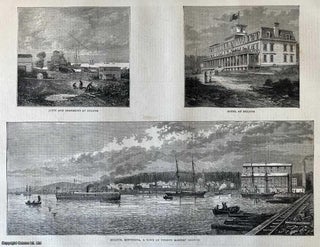 Item #416824 Duluth, Minnesota. Three original woodcut engravings, from the Graphic Illustrated...