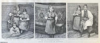 Item #416838 Child Marriages in Morocco. Three original woodcut engravings, from the Graphic...