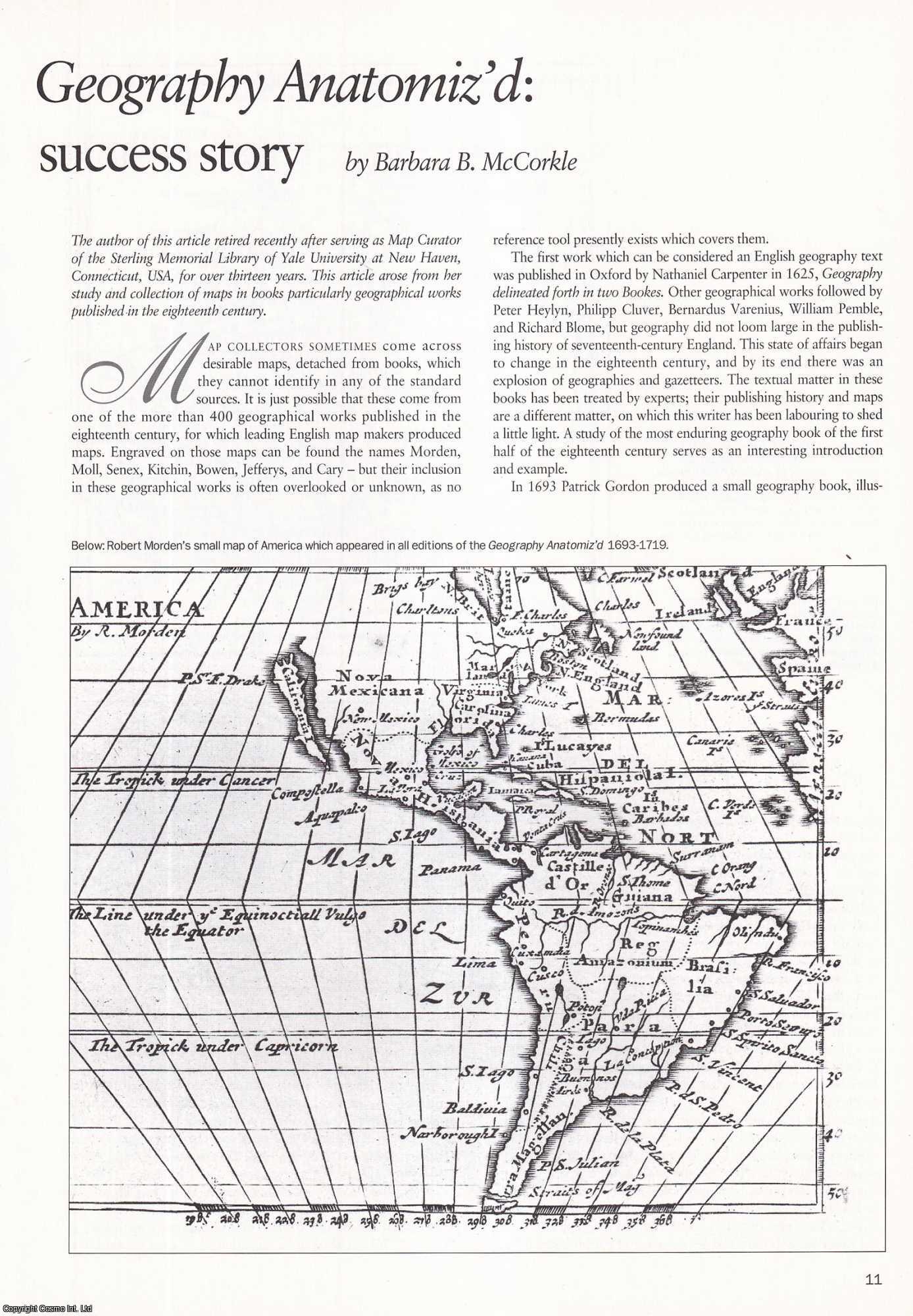 The Maps of Patrick Gordon's Geography Anatomiz'd: An Eighteenth ...
