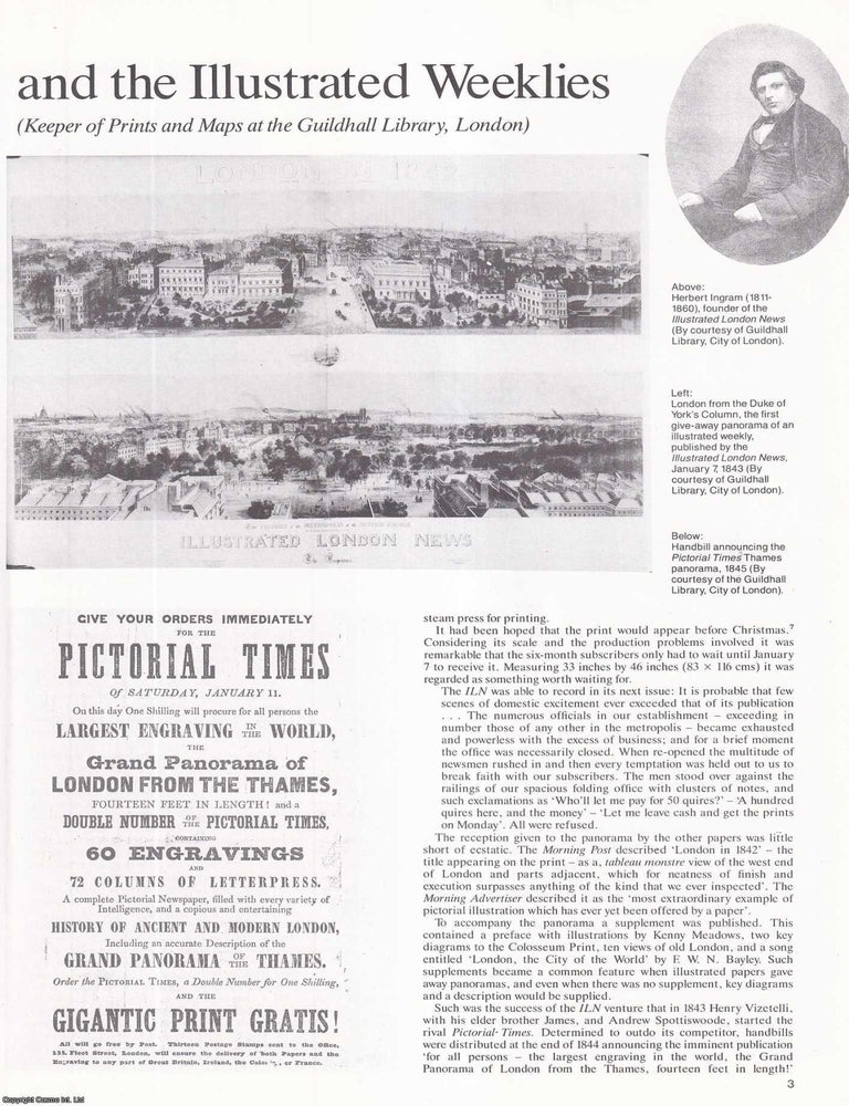 Item #417274 Panoramas and the Illustrated Weeklies. An original article from Map Collector...