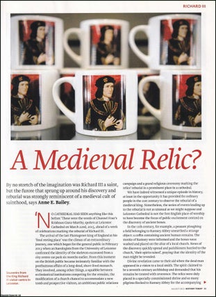 Item #417440 A Medieval Relic? The Furore Surrounding the Reburial of Richard III. An original...