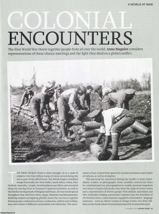 Item #417461 Colonial Encounters: How WWI Created Chance Meetings between Cultures. An original...