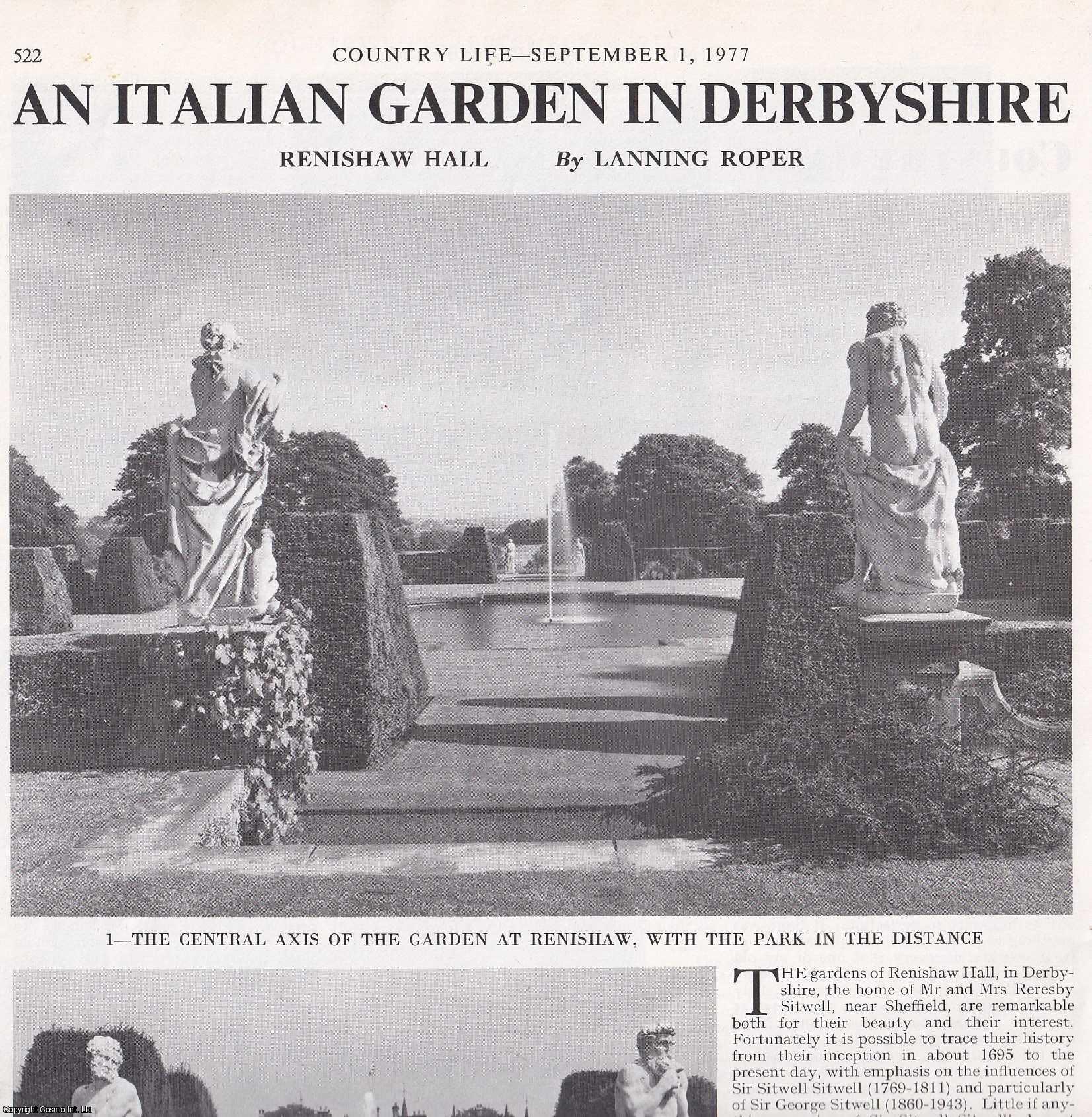 Lanning Roper Renishaw Hall; an Italian Garden in Derbyshire. Several pictures and ...