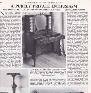 Item #417789 The Noel Terry Collection of English Furniture. Several pictures and accompanying...