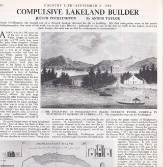 Item #417792 Joseph Pocklington; Compulsive Lakeland Builder. Several pictures and accompanying...