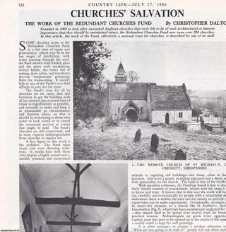 Item #417813 The Work of the Redundant Churches Fund. Several pictures and accompanying text,...