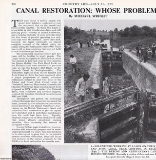 Item #417821 Canal Restoration; whose Problem? Several pictures and accompanying text, removed...
