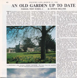 Item #417857 Parham, West Sussex; an Old Garden up to Date. Several pictures and accompanying...