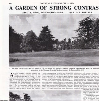 Item #417864 Ascott, Wing, Buckinghamshire; a Garden of Strong Contrasts. Several pictures and...