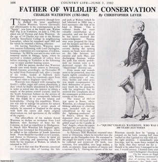 Item #417961 Charles Waterton (1782-1865); Father of Wildlife Conservation. Several pictures and...