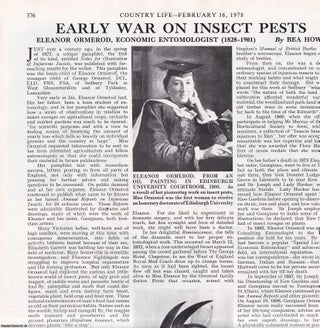 Item #418026 Eleanor Ormerod, Economic Entomologist (1828-1910): Early War on Insect Pests....
