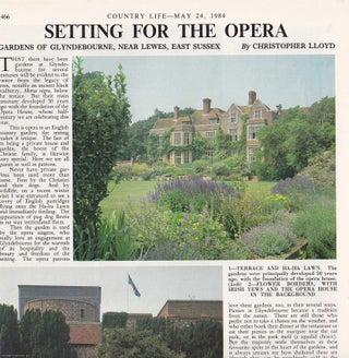 Item #418187 Gardens of Glyndebourne, near Lewes, East Sussex; Setting for the Opera. Several...