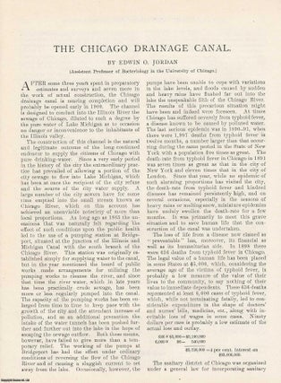 Item #418342 The Chicago Drainage Canal. An original article from the American Review of Reviews,...