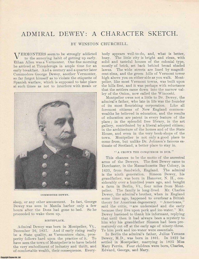 Item #418400 Admiral George Dewey: The American Naval Commander of Manila Bay. Written by Winston...