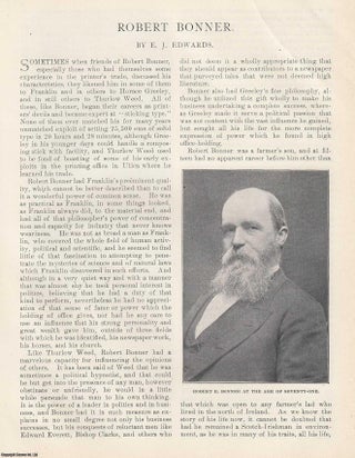 Item #418462 Robert Bonner (1824-1899), Newspaper Publisher and Columnist of the New York Ledger....