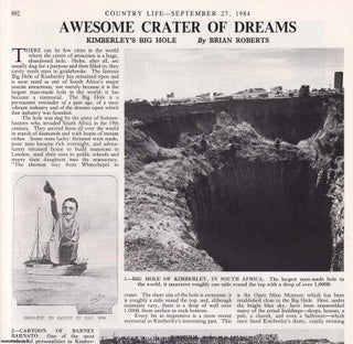 Item #418834 The Big Hole, Kimberley, South Africa; Site of the Open Mine Museum. Several...