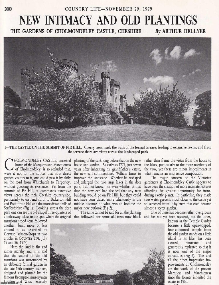 Item #418845 The Gardens of Cholmondley Castle, Cheshire. Several pictures and accompanying text,...