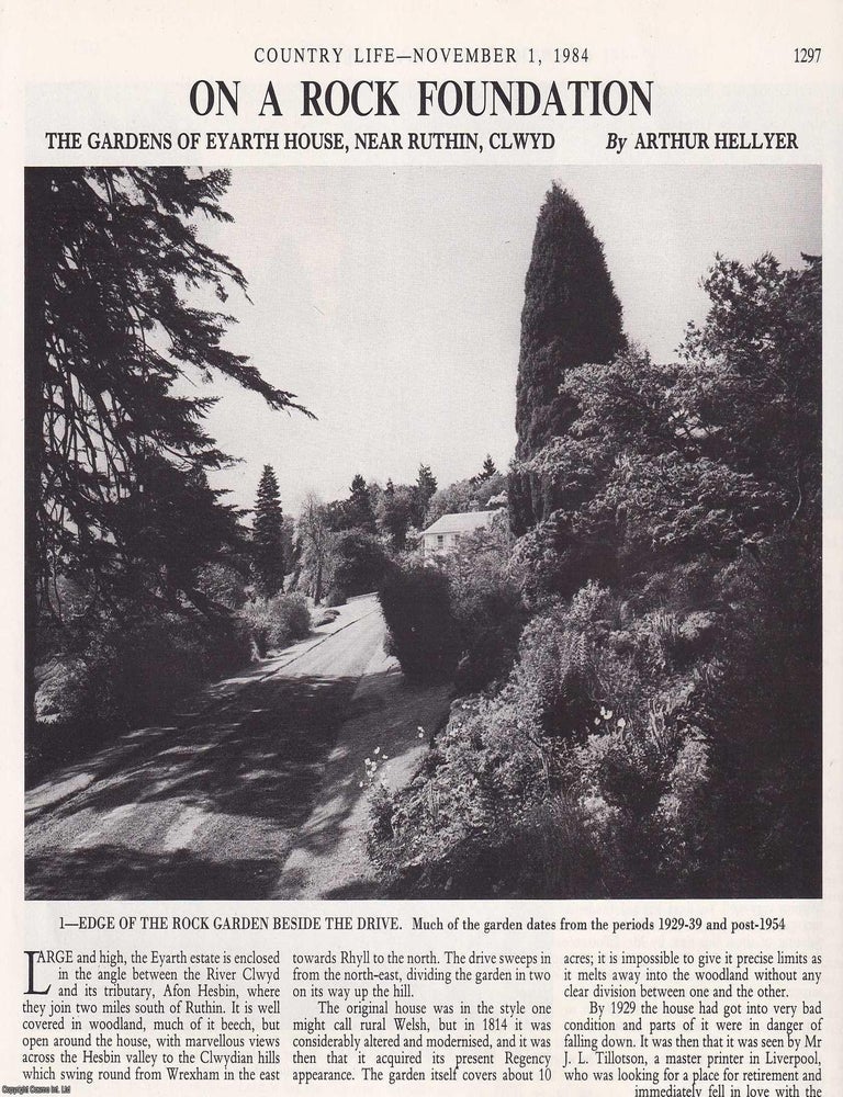 Item #418853 The Gardens of Eyarth House, near Ruthin, Clwyd. Several pictures and accompanying...