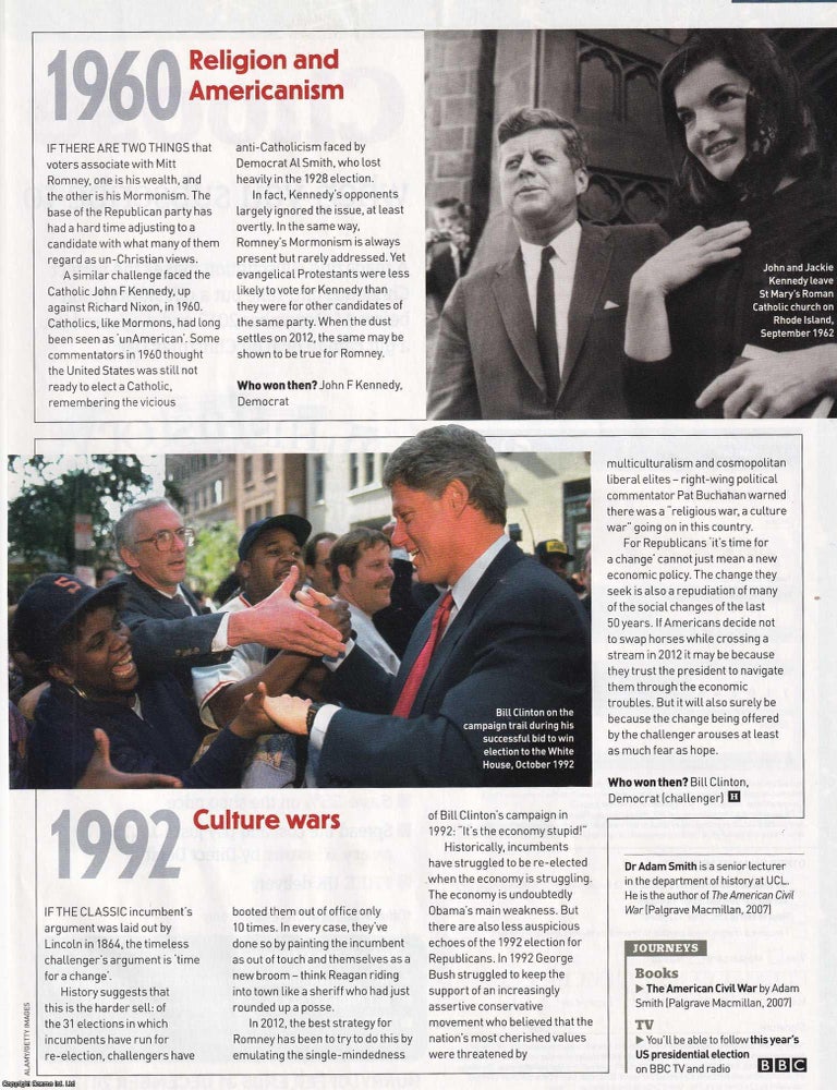 Item #418903 Race Religion and Re-Election: Considering some Historical Parallels in U.S....