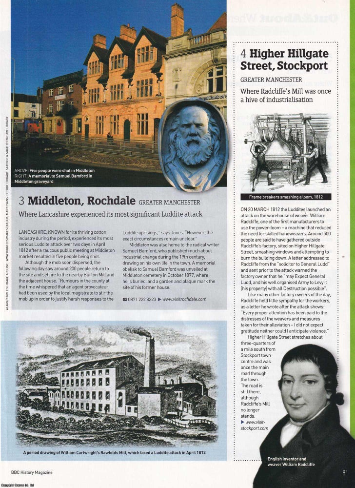Item #418936 The Luddite Uprisings and Eight Related Places. An original article from BBC History...