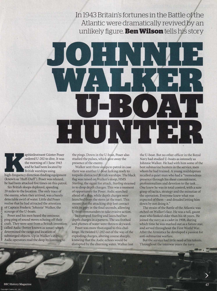 Item #419020 Johnnie Walker U-Boat Hunter: A Dramatic Revival of Britain's Fortunes in the...