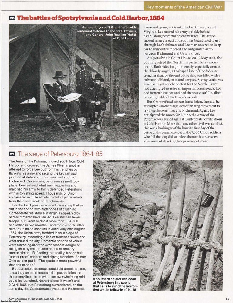 Item #419021 Key Moments of the American Civil War. An original article from BBC History...