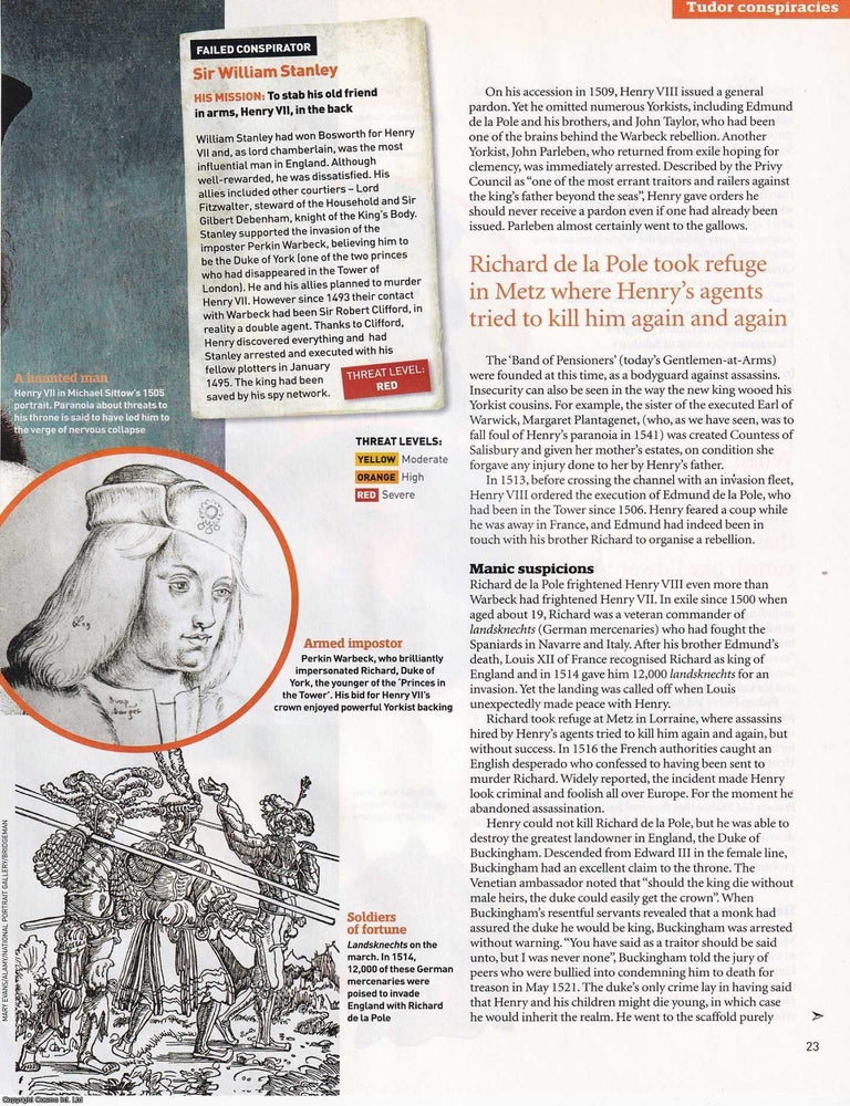 Item #419052 A Secret War against the Tudors. The Conspiracies that threatened to bring down...