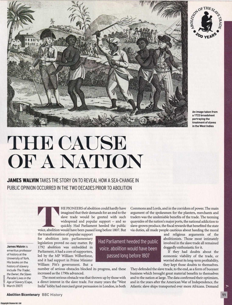 Item #419101 Abolition of the Slave Trade: The Cause of a Nation. How a sea-change in public...