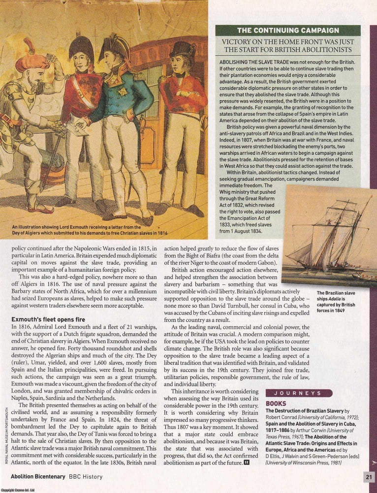 Item #419102 Abolition of the Slave Trade: The Battle for Parliament. The manoeuvring in the two...