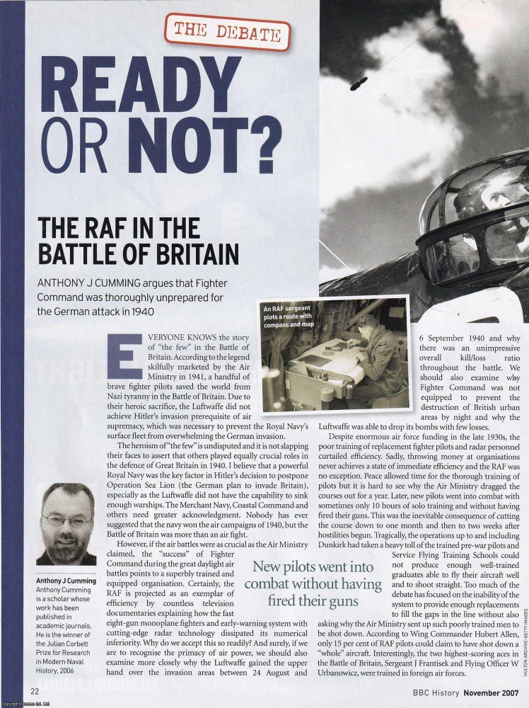 Item #419110 The RAF: Battle of Britain,Ready or Not? Debating whether Fighter Command was...