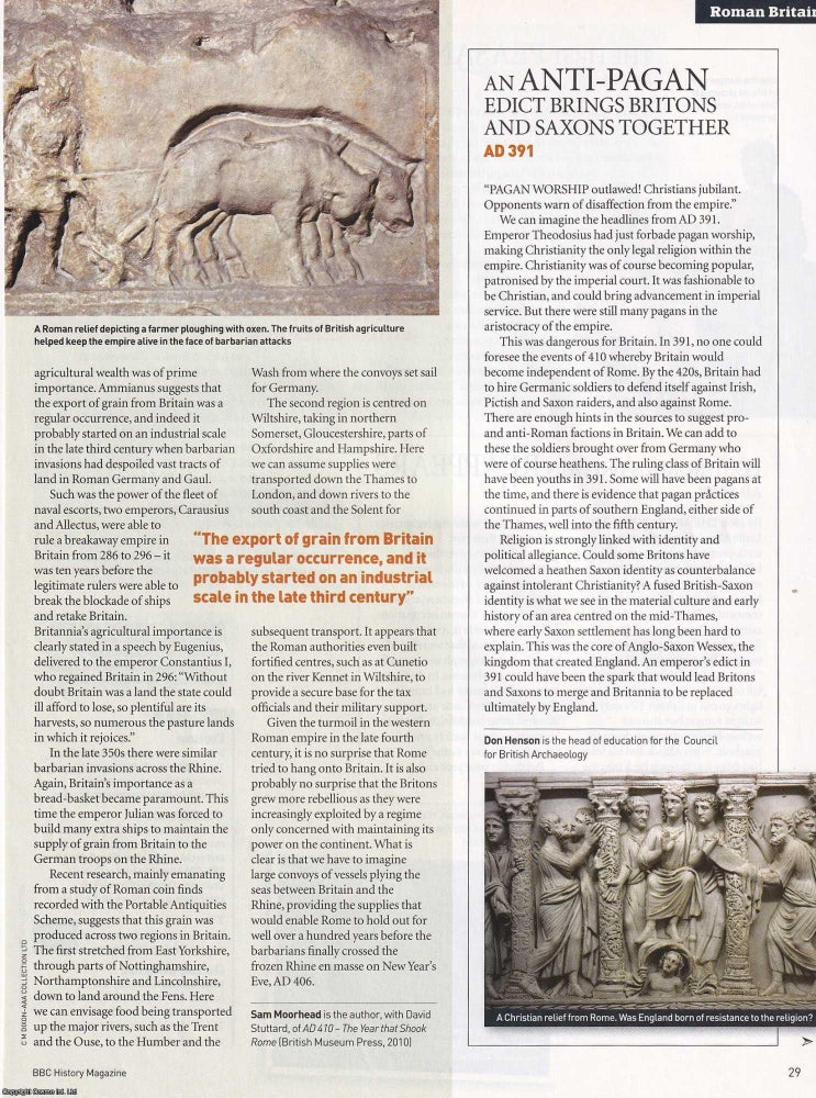 Item #419134 Roman Britain: The Key Moments. An original article from BBC History Magazine, 2010....