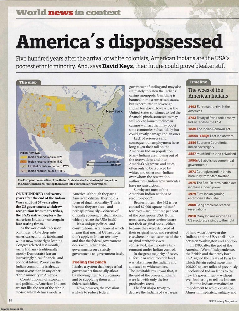 Item #419147 American Indians: America's Dispossessed. Still the USA's pooreset ethnic...