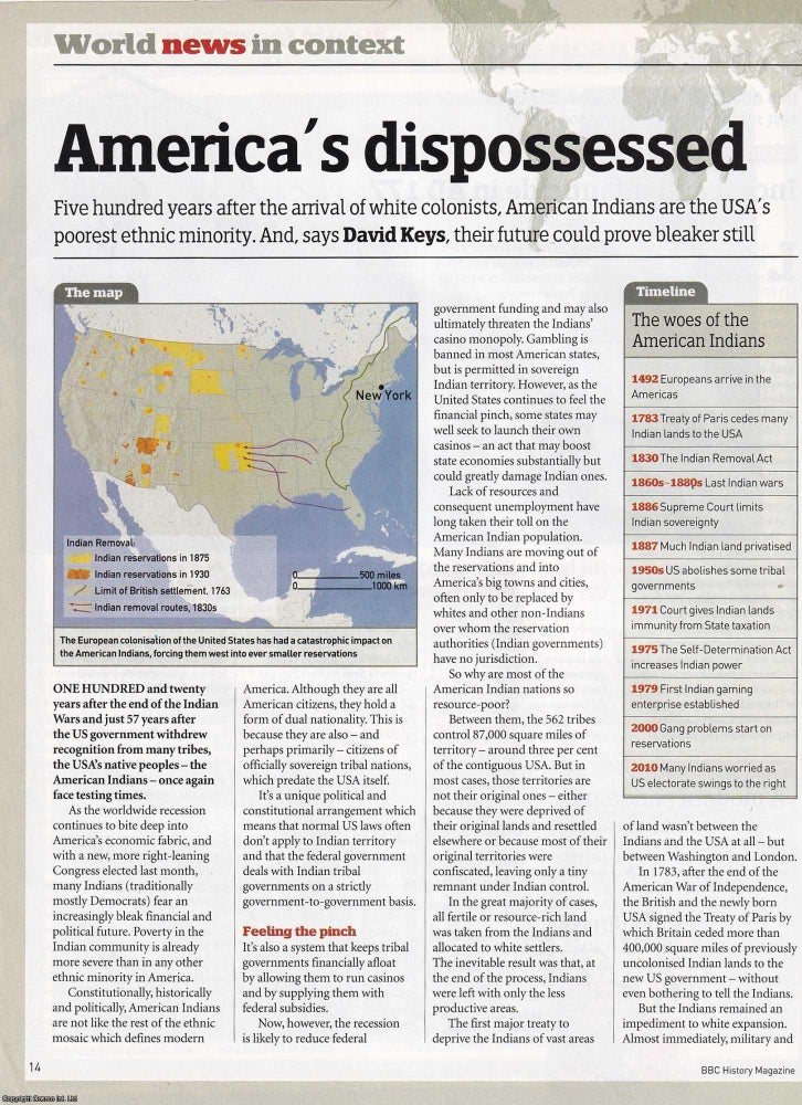 Item #419147 American Indians: America's Dispossessed. Still the USA's pooreset ethnic...