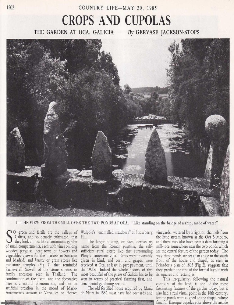 Item #419180 The Garden at Oca, Galicia. Several pictures and accompanying text, removed from an...