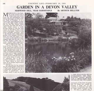 Item #419198 Marwood Hill, near Barnstaple; Garden in a Devon Valley. Several pictures and...