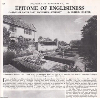 Item #419217 Gardens of Lytes Cary, Ilchester, Somerset. Several pictures and accompanying text,...