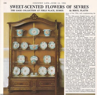 Item #419242 Sevres: The Gage Collection at Firle Place, Sussex. Several pictures and...