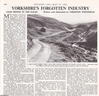 Item #419270 Lead Mining in the Yorkshire Dales. Several pictures and accompanying text, removed...