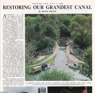 Item #419287 The Kennet and Avon: Restoring Our Grandest Canal. Several pictures and accompanying...