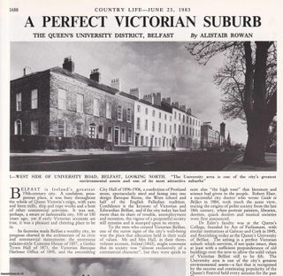 Item #419304 The Queen's University District, Belfast: Perfect Victorian Suburb. Several pictures...