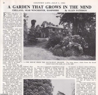 Item #419313 The Garden at Chilland, near Winchester, Hampshire. Several pictures and...