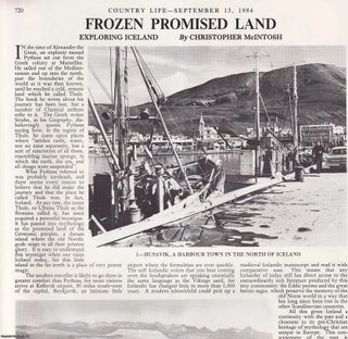 Item #419342 Exploring Iceland; Frozen Promised Land. Several pictures and accompanying text,...