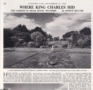 Item #419344 The Gardens of Heale House Wiltshire; where King Charles Hid. Several pictures and...
